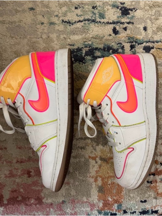 Nike Shoes - AIR JORDAN 1 MID NEON GLOW GS
